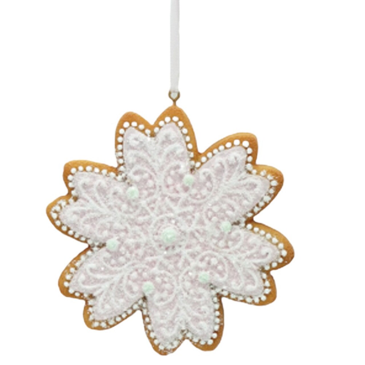 4" Gingerbread Tree Ornament with Icing – Christmas Cookie Decoration